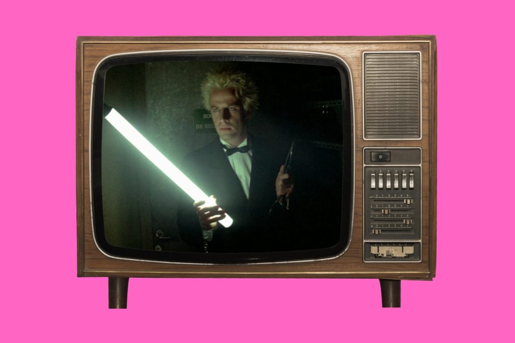 Luc Besson Nikita movie still Diva 1981 French film image French cinema neon aesthetic from the 1980s Betty Blue movie still with colourful lighting Leos Carax directing French art cinema Cinéma du Look visual style and urban imagery 1980s French neo noir film scene Five Minute Film School French cinema episode thumbnail