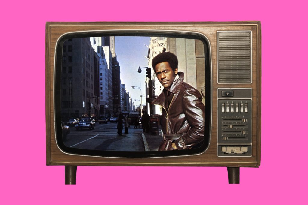 Spike Lee and African American cinema collage featuring Do the Right Thing, Malcolm X, and Blaxploitation films.