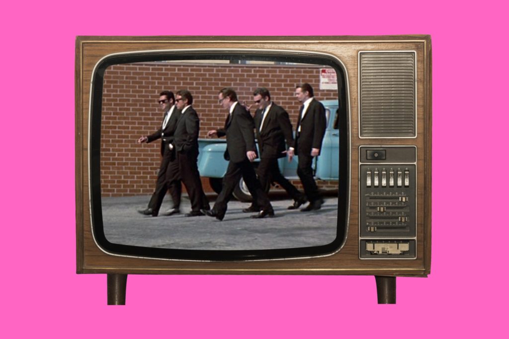 American independent cinema collage featuring Clerks, Pulp Fiction, Richard Linklater, and Sundance Film Festival imagery.